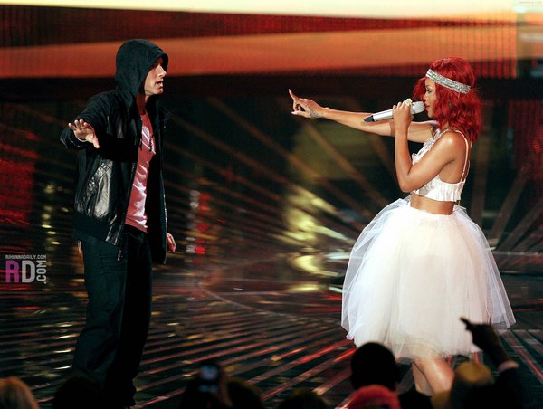 Rihanna 'Jetted In' For Eminem VMA Performance →