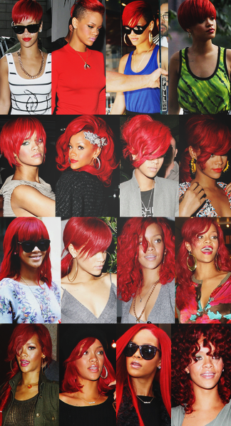 rihanna with red hair loud. rihanna with red hair loud. Rihanna#39;s Red Hair Evolution!